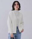 【SALE/20%OFF】OPAQUE.CLIP パール調ボタン付ニットカーディガン【洗濯機洗い可】 オペークドットクリップ トップス カーディガン ブルー ブ...
