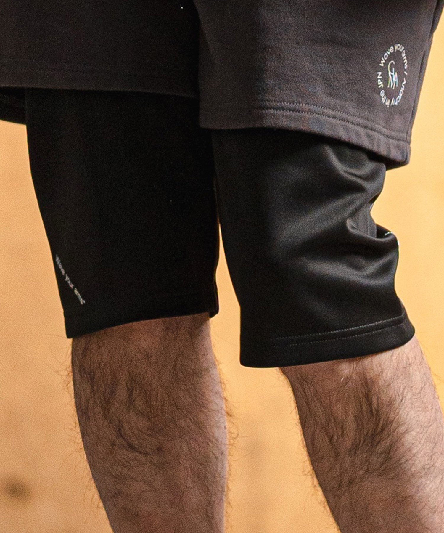 GLIMCLAP mp13182- Half leggings ハーフレギンス カンビオ パンツ その他のパンツ ブラック【送料無料】