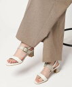 【SALE/10%OFF】ESPERANZA 配色バックルベルトサンダル エスペランサ シューズ・靴 サンダル ブラック ホワイト ベージュ【送料無料】