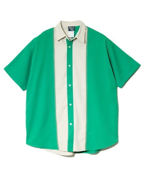 【SALE／50%OFF】Mountain Mania MOUNTAIN MANIA/マウンテンマニア ZIGZAG STITCH SHORT SLEEVE SHIRT (MENS) ゴースローキャラバン トップス シャツ・ブラウス【送料無料】