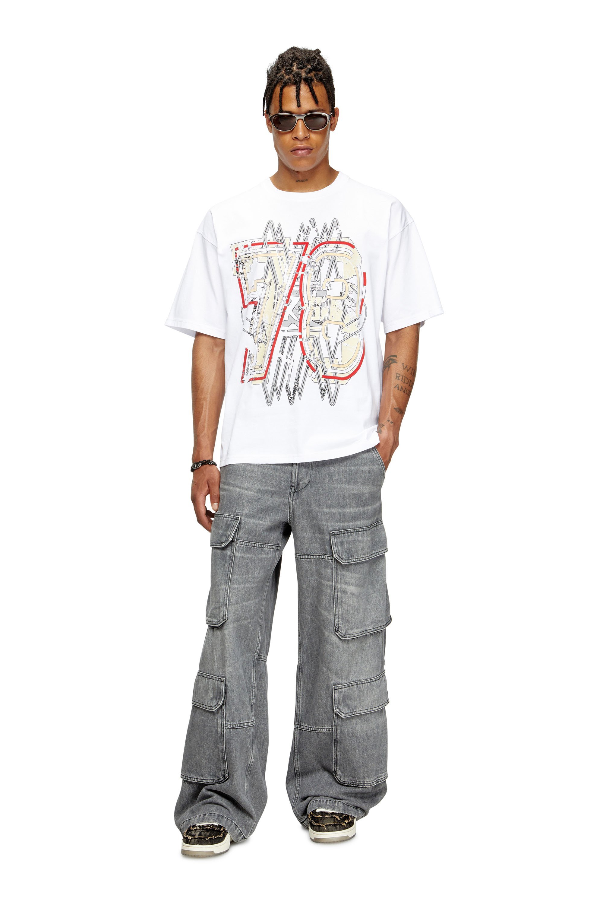 【SALE／40%OFF】DIESEL メンズ Tシャツ T-BOXT-T8 ディーゼル トップス カットソ...
