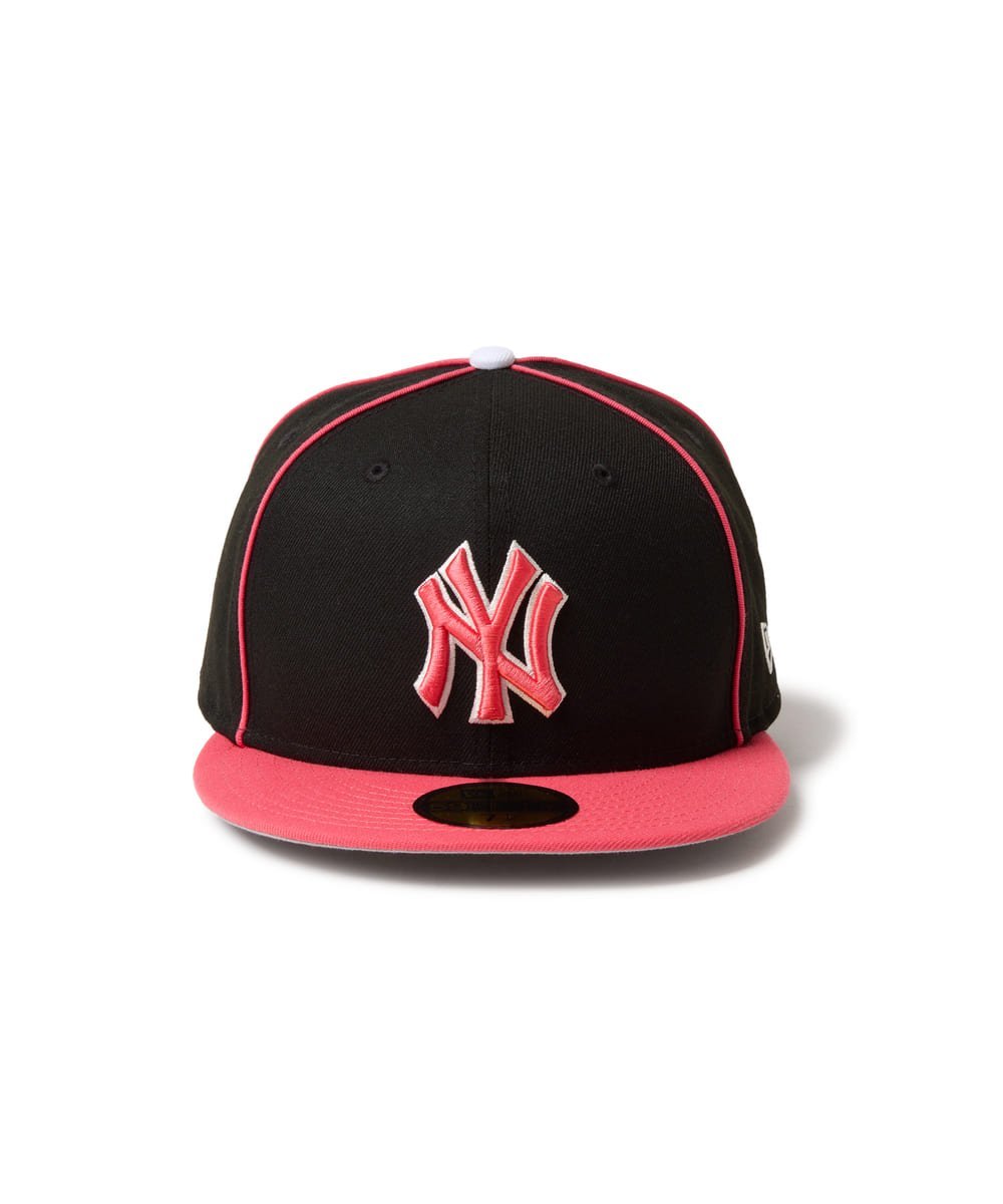 NEW ERA NEW ERA 5950 MLB PIPING 2TONE / ニューエラ オーバーライド 帽子 キャップ ブラック イエロー【送料無料】