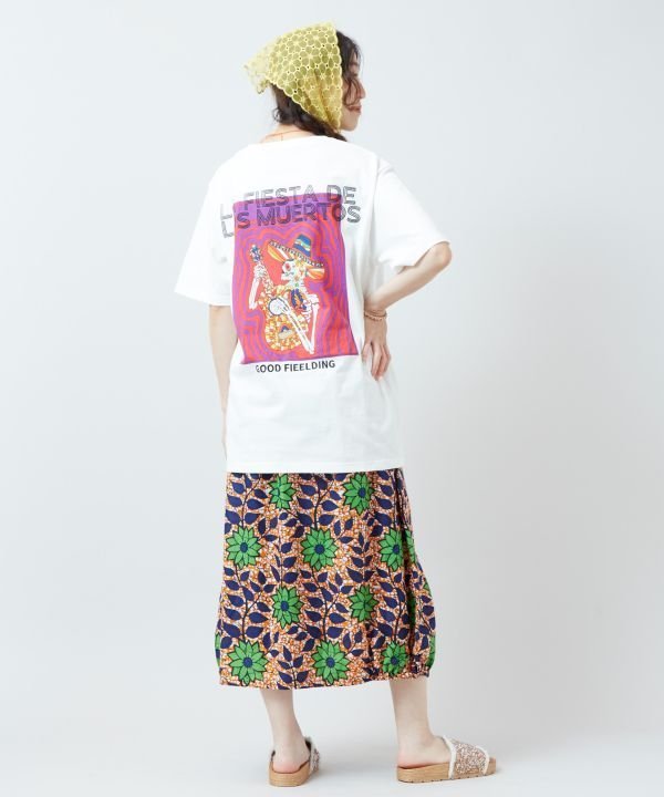 チャイハネ 【チャイハネ】トカルベメンズTシャツ【Amina×grn】 アミナコレクション トップス カットソー・Tシャツ ホワイト ベージュ