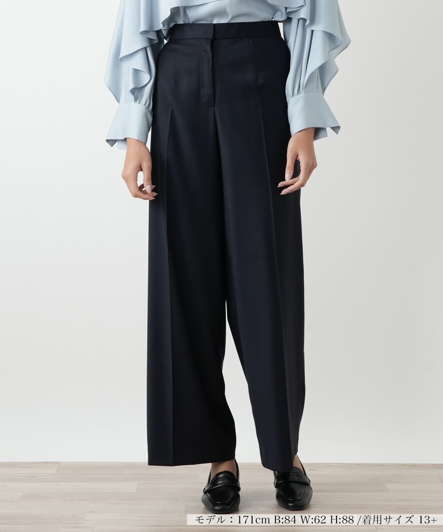 Leilian PLUS HOUSE パンツ【BOURGE】 レリアン プラスハウス パンツ その他のパンツ ネイビー