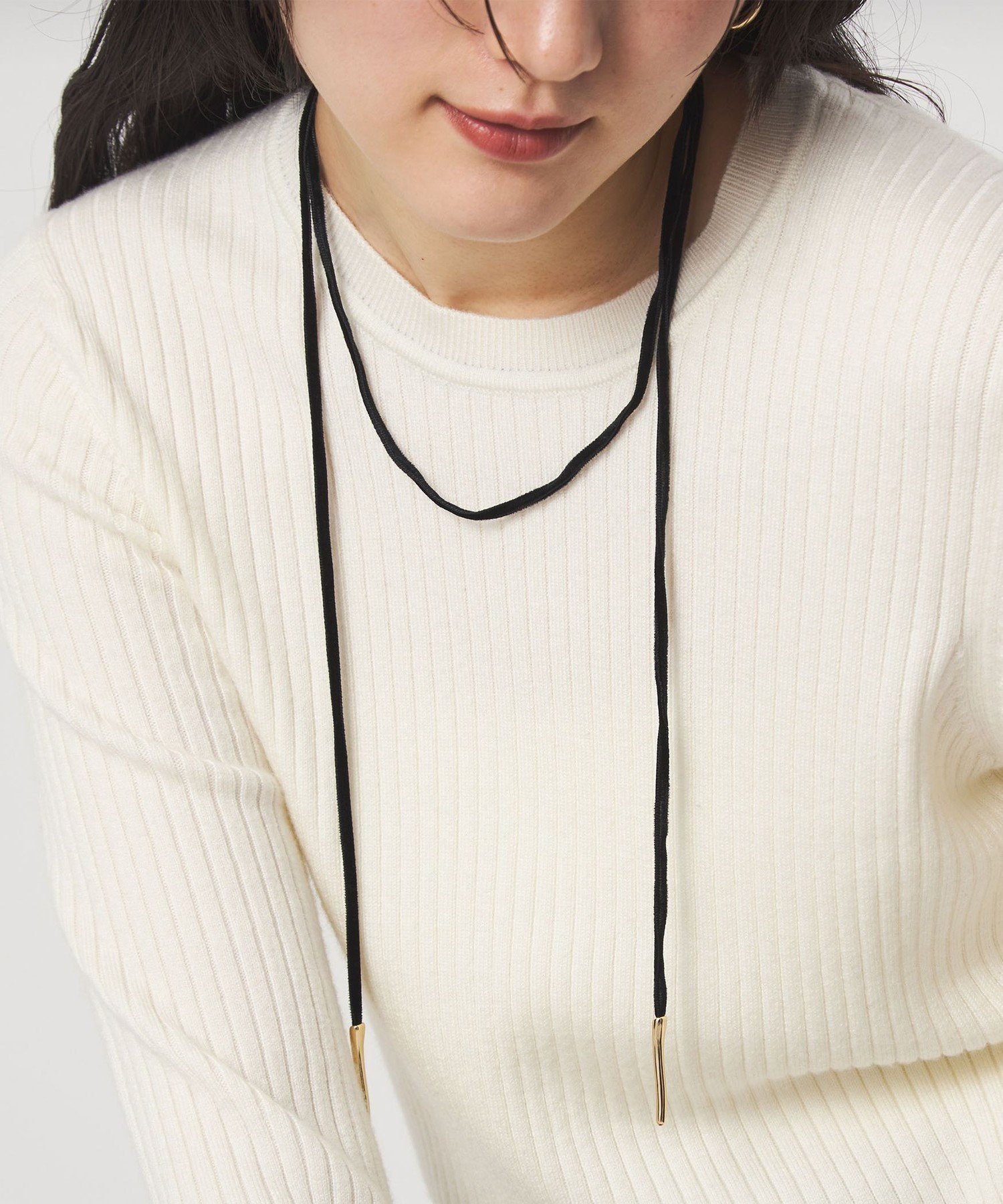 【SALE／50%OFF】UNITED ARROWS green label relaxing 起毛コード&バー ネックレス ユナイテッドアローズ アウトレット アクセサリー・腕時計 ネックレス ゴールド シルバー