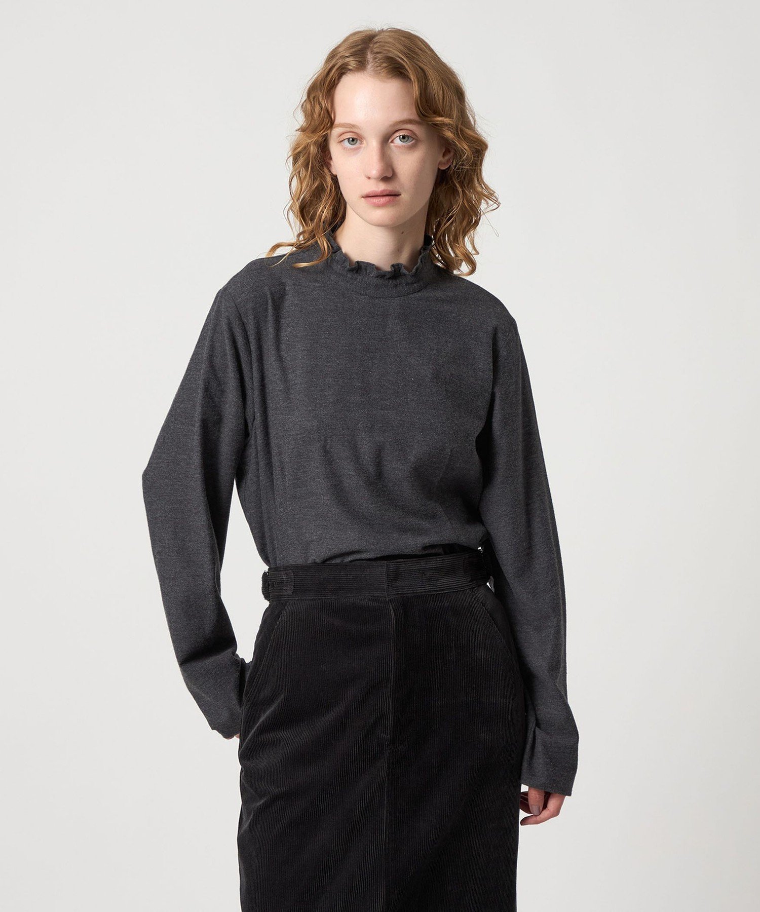 Steven Alan ＜Steven Alan＞コットン ペプラム ブラウス ユナイテッドアローズ アウトレット トップス シャツ・ブラウス グレー ブルー