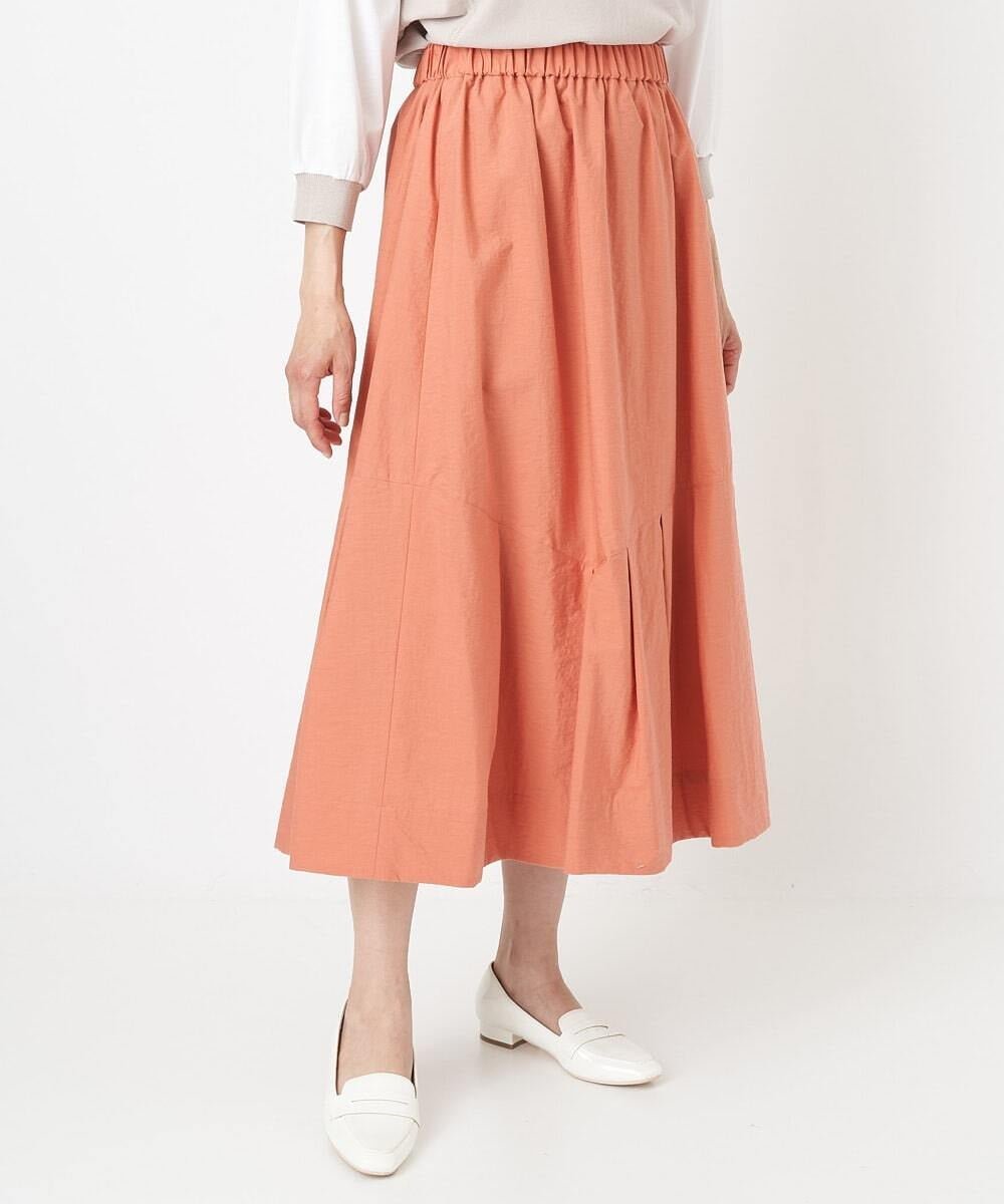 【SALE/50%OFF】GEORGES RECH(小さいサイズ) ワッシャーアシメ切替スカート メゾンドゥサンク スカート その他のスカート オレンジ ネイビー【送料無料】