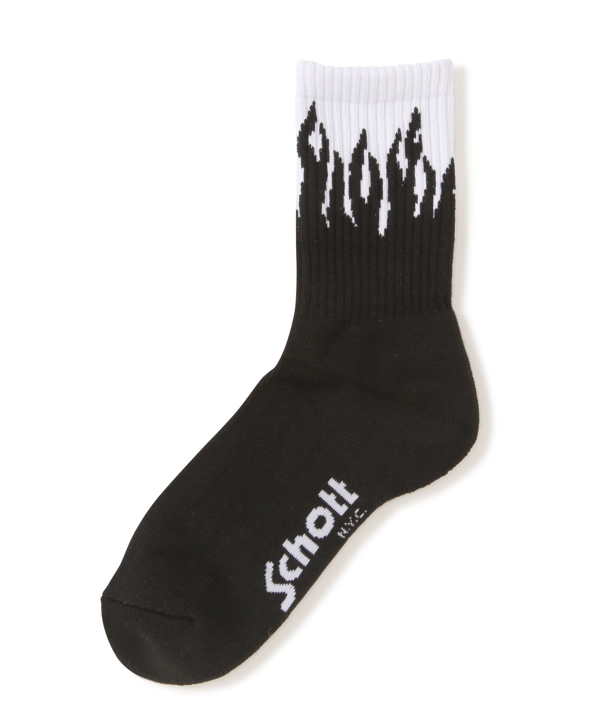 Schott 直営限定/HIGT-SOCKS FLAME/フレイム ハイソックス ショット 靴下・レッグウェア 靴下