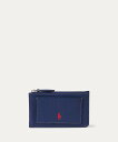 POLO RALPH LAUREN Polo Play レザー ジップ カード ケース ラルフローレン 財布・ポーチ・ケース 名刺入れ・カードケース ネイビー【送料無料】