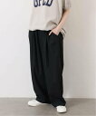 journal standard luxe 《予約》TRツイル イージーパンツ ジャーナルスタンダード ラックス パンツ その他のパンツ ブラック【送料無料】