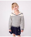 PETIT BATEAU ニットプルオーバー プチバトー トップス ニット ホワイト【送料無料】