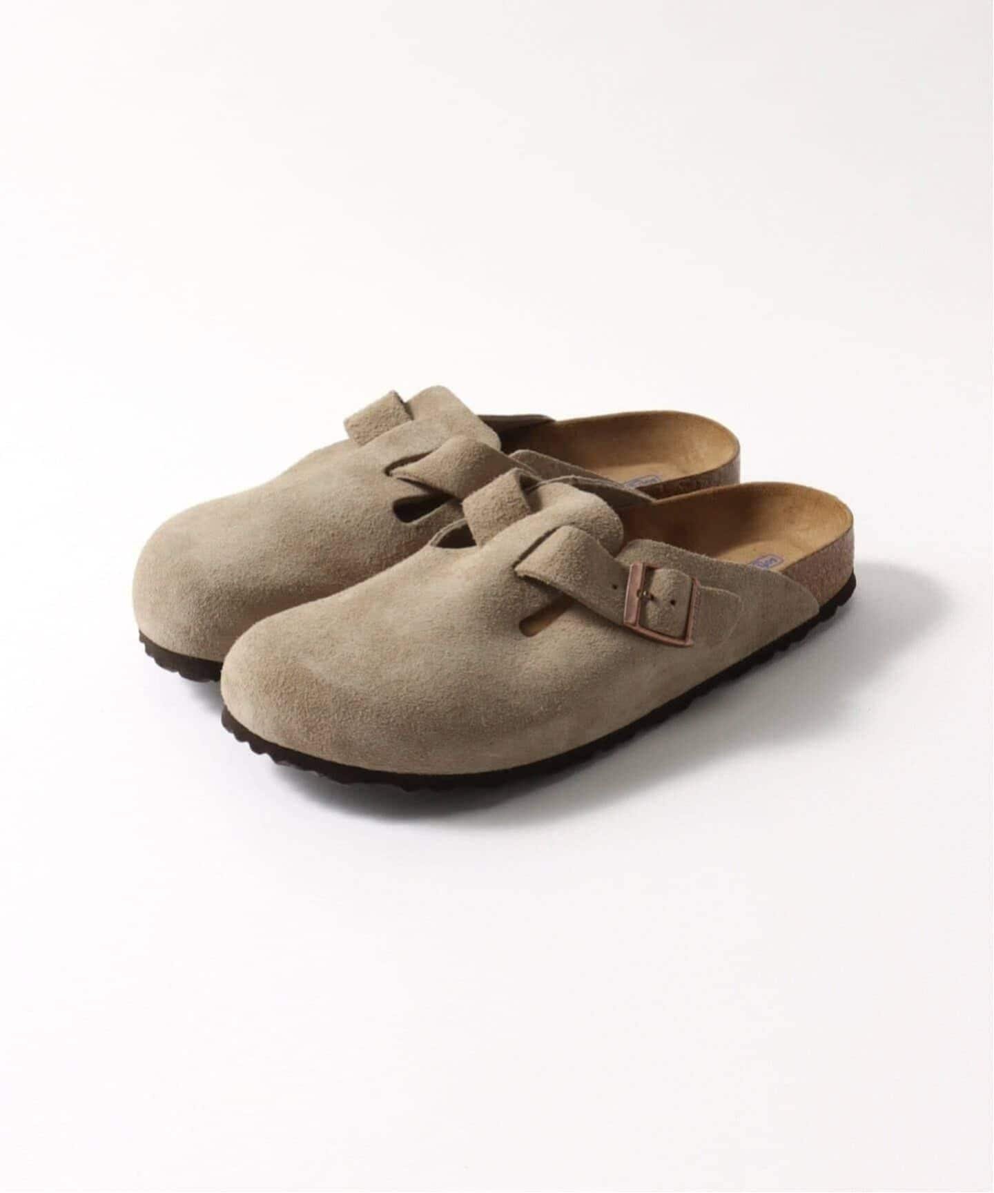 JOURNAL STANDARD relume 《予約》BIRKENSTOCK / ビルケンシュトック ボストン スエードレザー ナロー ジャーナル スタンダード レリューム シューズ・靴 サンダル ベージュ ピンク【送料無料】
