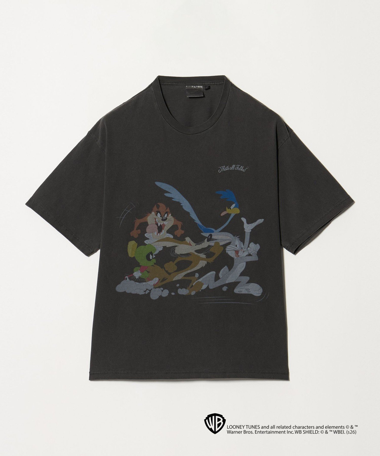 【別注】＜URBAMENT＞「ルーニー・テューンズ」半袖 Tシャツ ユナイテッドアローズ グリーンレーベルリラクシング トップス カットソー・Tシャツ ホワイト ブラック ブラウン