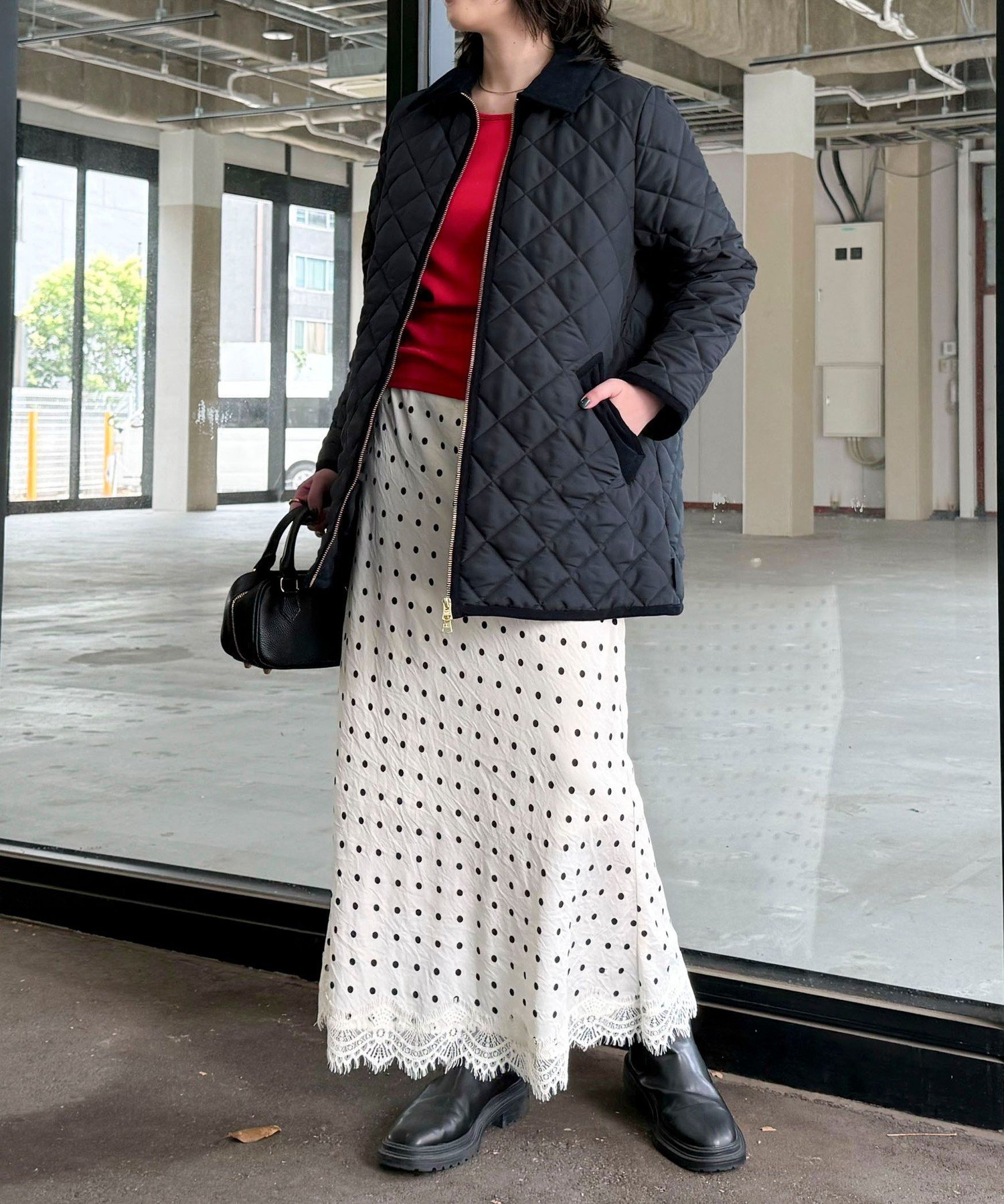 《別注》【Traditional WeatherWear】WAVERLY A-LINE MIDDLE フレディ アンド グロスター ジャケット・アウター その他のジャケット・アウター ネイビー ブラック