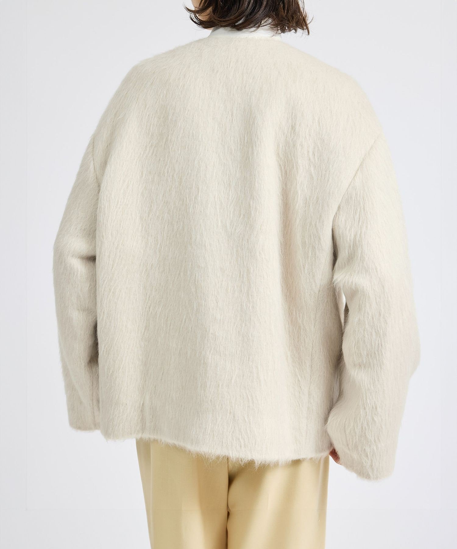 【SALE／50%OFF】ROPE' スーリーアルパカシャギーハーフコート ロペ ジャケット・アウター その他のジャケット・アウター ベージュ【送料無料】