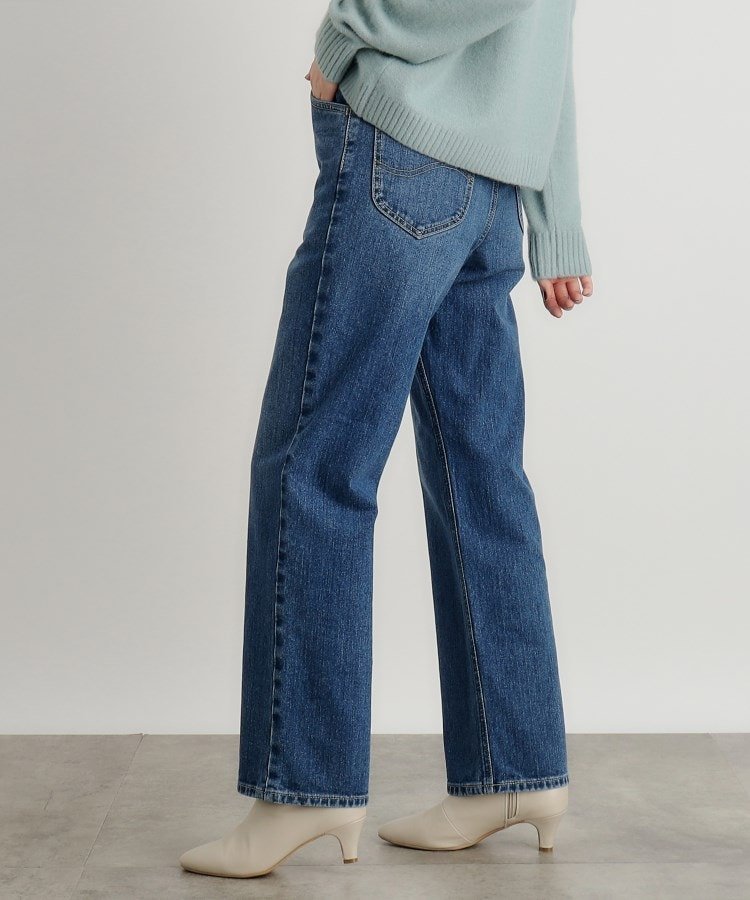 grove 【Lee*grove別注】STRAIGHT DENIM PANTS グローブ パンツ ジーンズ・デニムパンツ ブルー ネイビー【送料無料】