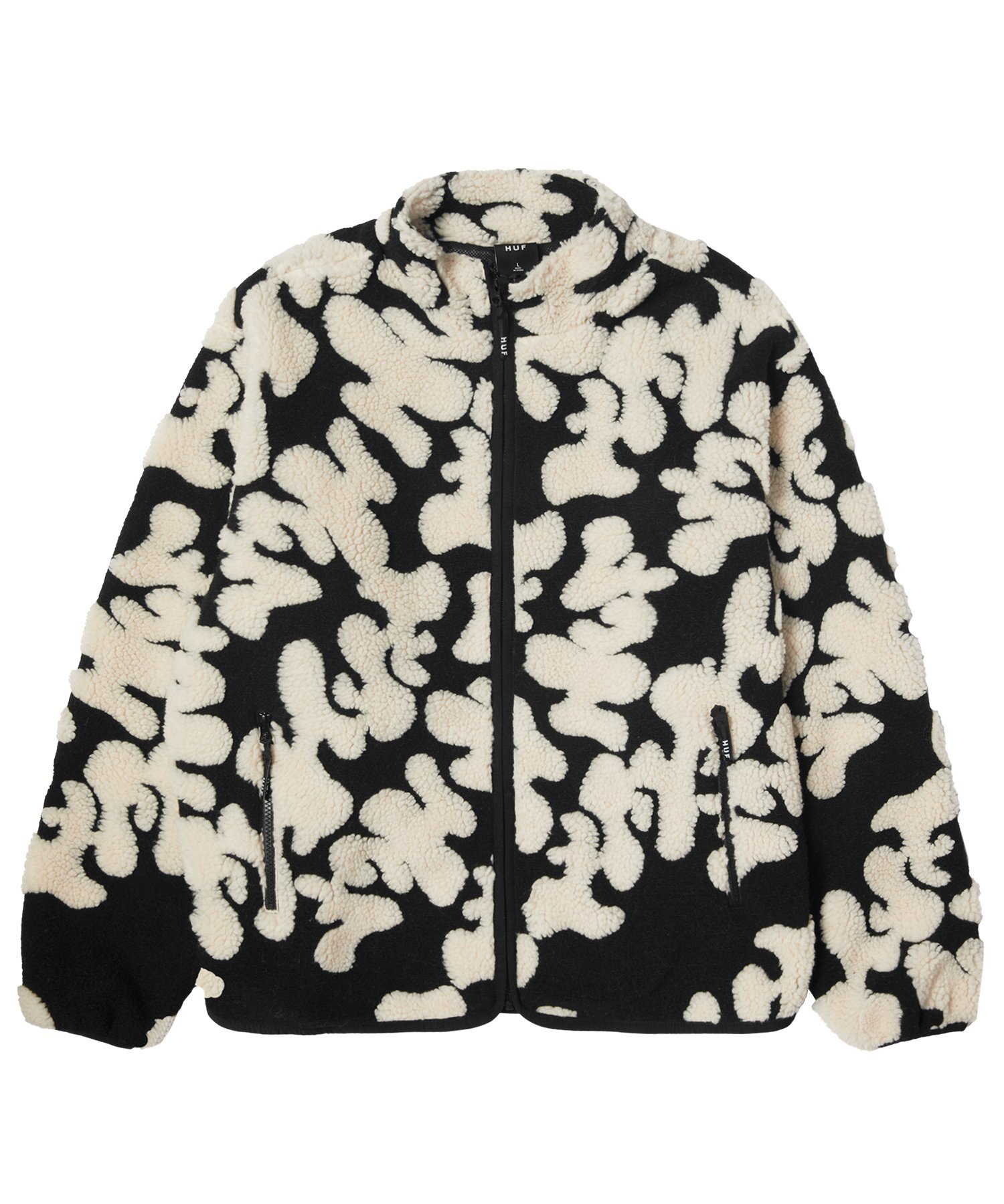 HUF ABSTRACT HIGH PILE JACQUARD / HUF ハフ ハフ ジャケット・アウター ブルゾン・ジャンパー ブラック ブラウン【送料無料】のサムネイル