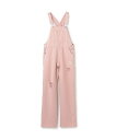 【SALE/55%OFF】by LOVEiT ダメージルーズオーバーオール ナルミヤオンライン オールインワン・オーバーオール オーバーオール・サロペット ホワイト ブルー ピンク【送料無料】