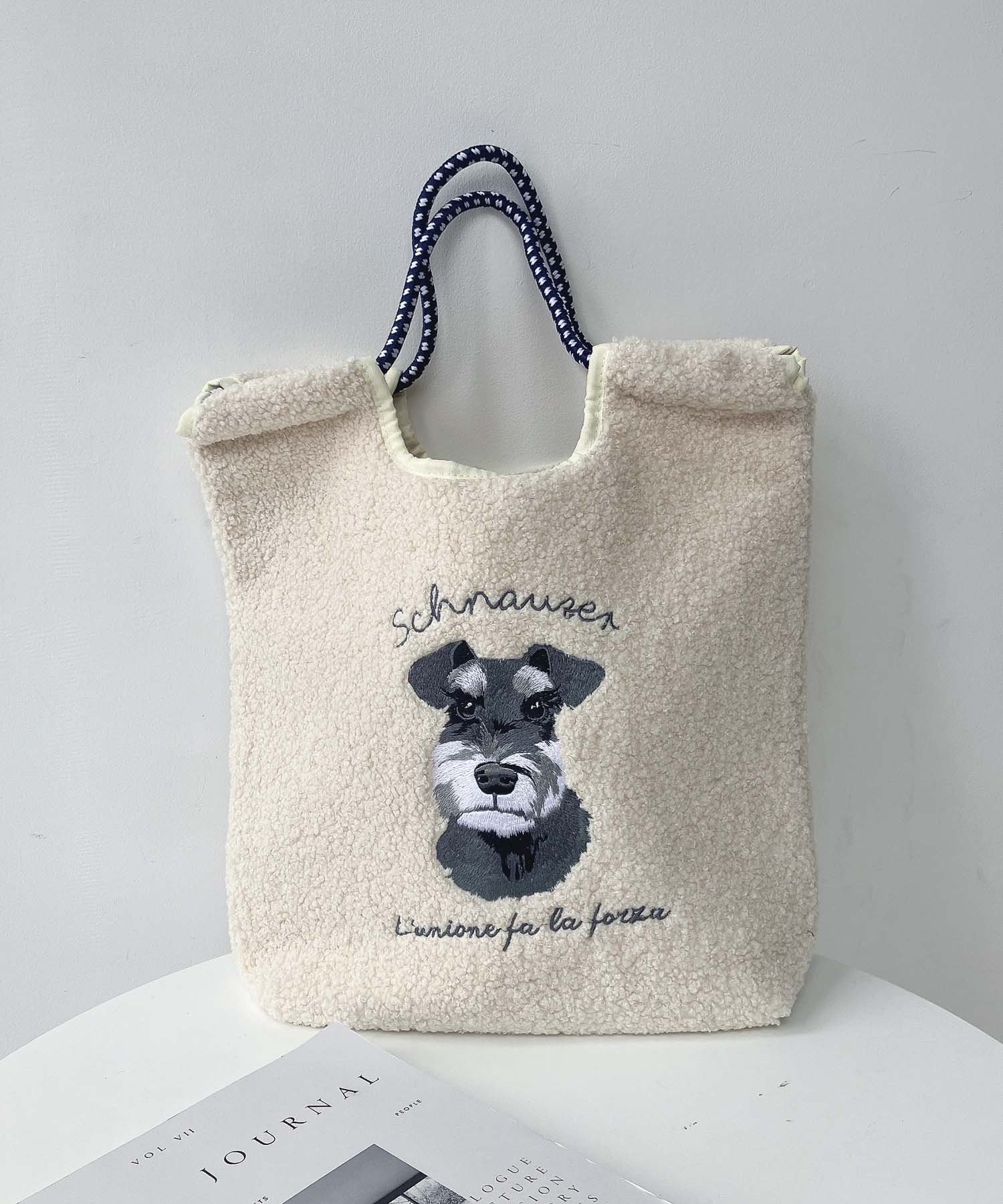 AS KNOW AS plus アニマル刺繍コードトートバッグ アズノゥアズプラス バッグ トートバッグ