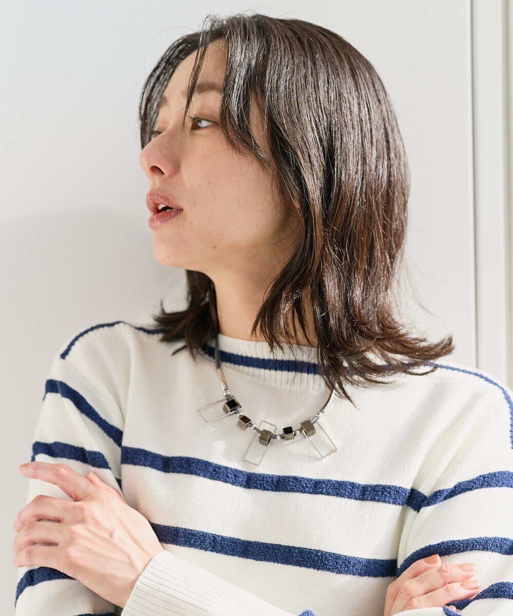 GEORGES RECH [日本製]スクエアパーツコンビメタルチョーカー ジョルジュ・レッシュ アクセサリー・腕時計 ネックレス【送料無料】