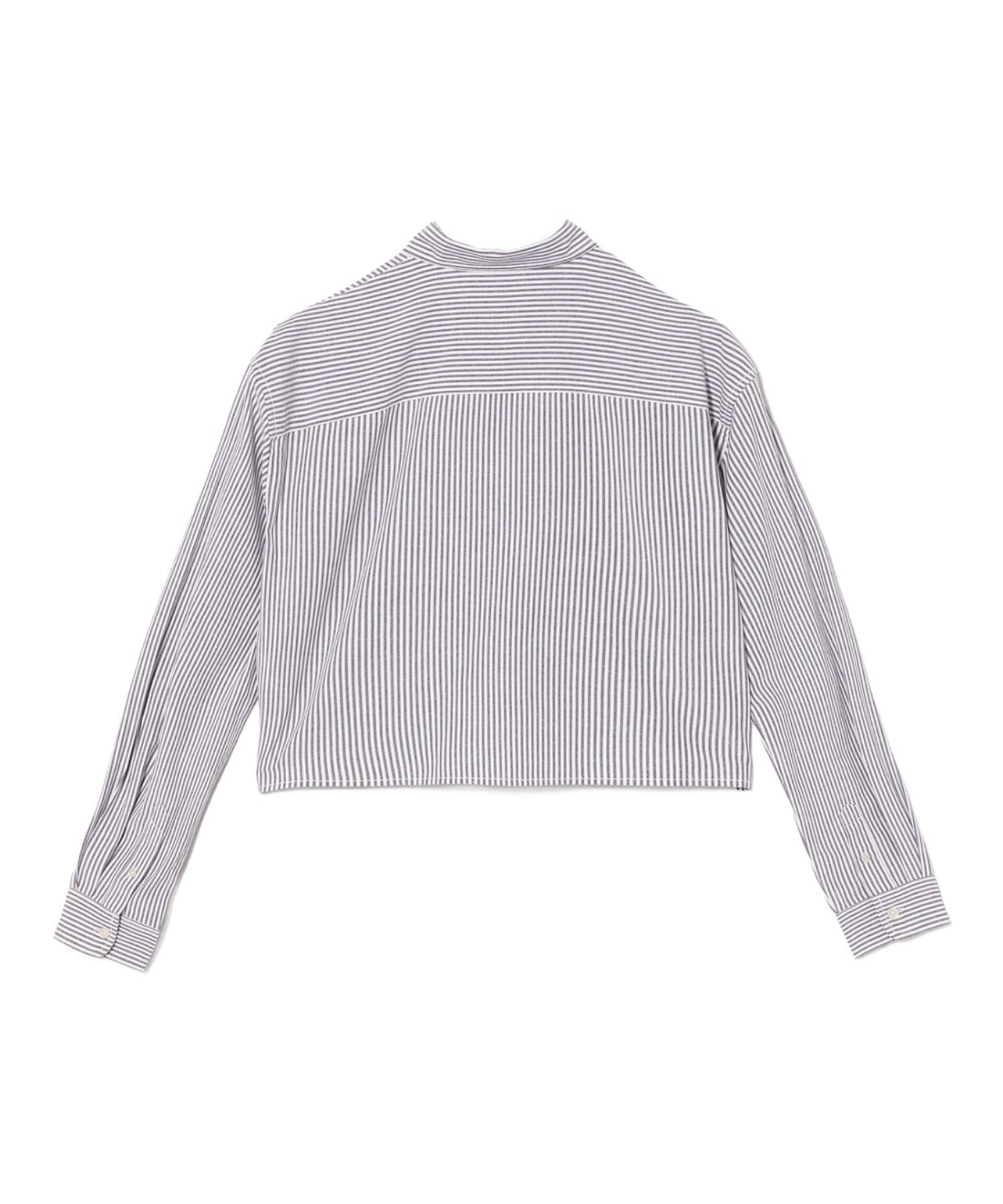 EMBRO BADGE STRIPE CROPPED SHIRT ア ベイシング エイプ トップス シャツ・ブラウス ネイビー