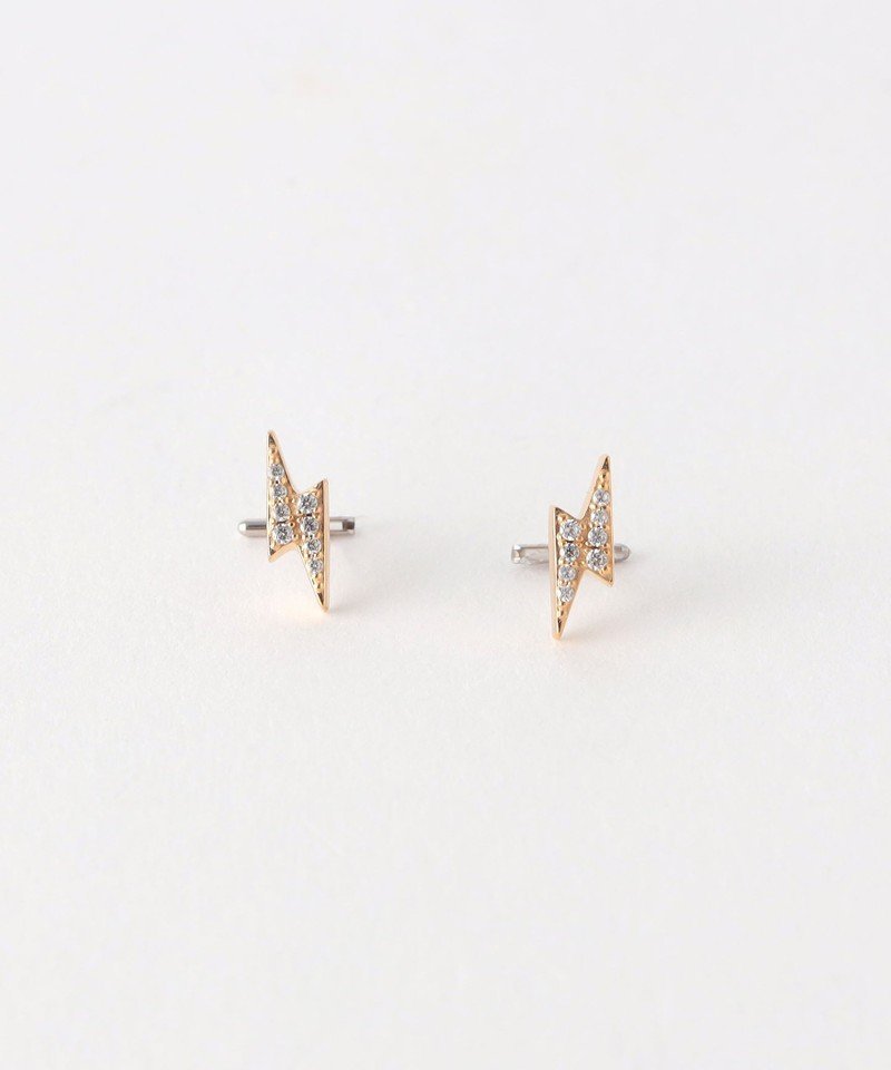 BEAUTY&YOUTH UNITED ARROWS ＜BAQLESS＞サンダーボルト ピアス ビューティー＆ユース　ユナイテッドアローズ アクセサリー・腕時計 ピアス ゴールド【送料無料】