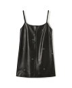 【SALE/40%OFF】DES PRES ラムレザーアイレット キャミドレス トゥモローランド ワンピース・ドレス その他のワンピース・ドレス ブラック【送料...