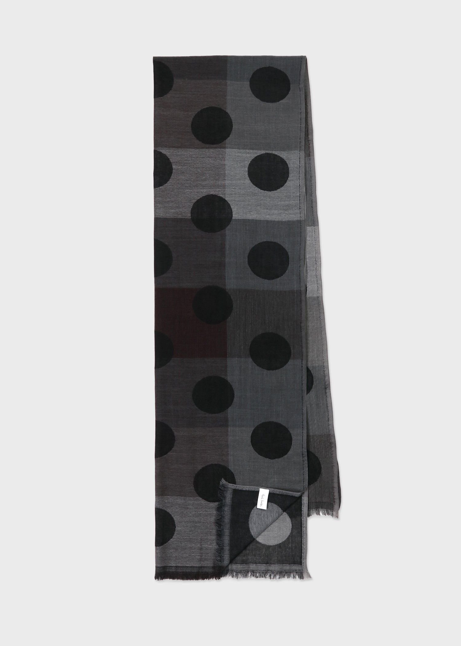 Paul Smith コントラストチェック&ドット ストール ポール・スミス ファッション雑貨 マフラー・ストー..