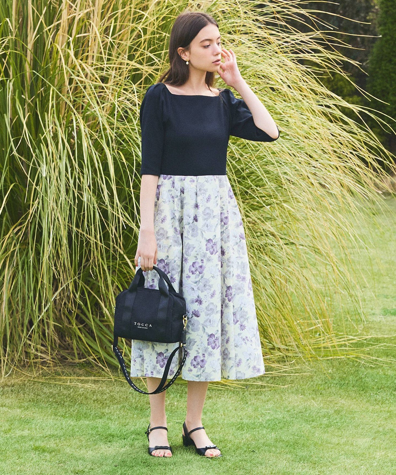 TOCCA 【ヨンア 大人百花 TOCCAコラボ】【洗える 】BOTANICAL GARDEN PARTY ドレス トッカ ワンピース ドレス ワンピース ベージュ【送料無料】