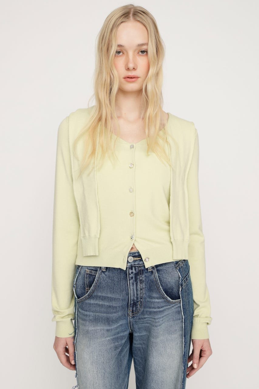 SLY SAILOR TIE KNIT トップス スライ トップス ニット ブラック グリーン グレー