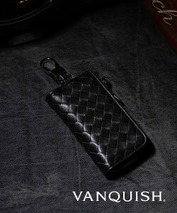 【SALE／71%OFF】VANQUISH VANQUISH/(M)ラムメッシュ L字キーケース スタイルコード 財布・ポーチ・ケース その他の財布・ポーチ・ケース ブラック ブラウン グリーン