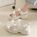 【SALE/30%OFF】miniministore 厚底サンダル スポーツサンダル 美脚 夏 ミニミニストア シューズ・靴 サンダル ホワイト ブラック【送料...
