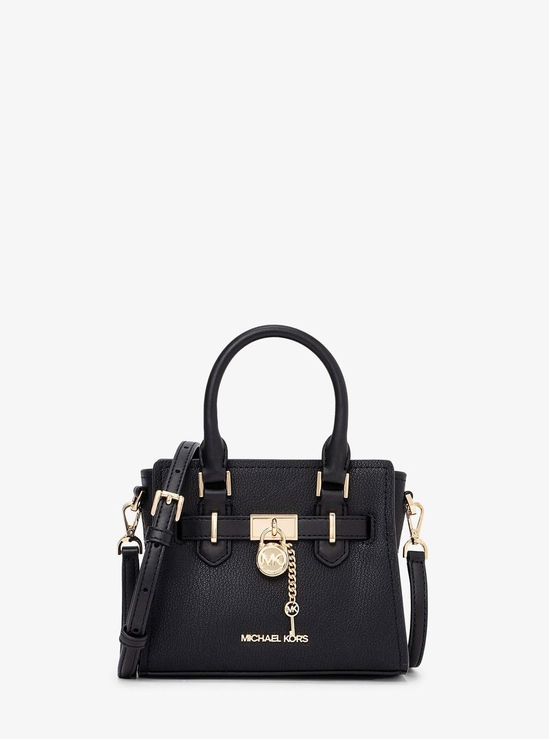 【SALE／65%OFF】MICHAEL KORS HAMILTON XS SATCHEL XBODY クロスボディ マイケル・コース バッグ ショルダーバッグ ブラック【送料無料】