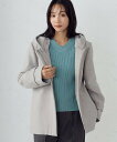 【SALE/37%OFF】COMME CA ISM 2WAY ポリエステルレーヨン ジャージー デタッチャブルフーデットショートコート コムサイズム ジャケット・アウター その他のジャケット・アウター グレー ブラック【送料無料】