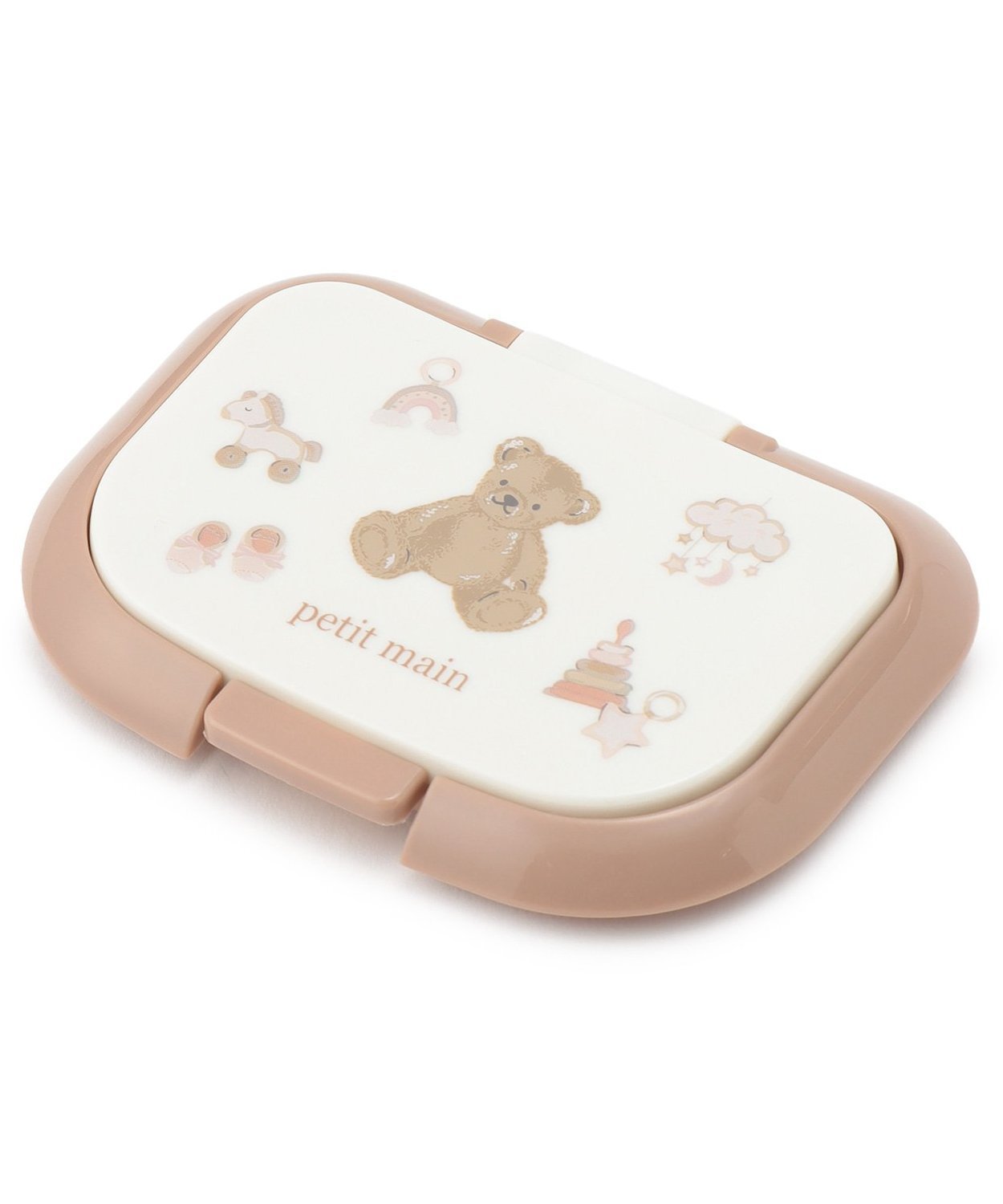 petit main 【抗菌】ウェットシート蓋 ナルミヤオンライン マタニティウェア・ベビー用品 その他のベビーグッズ ベージュ パープル ブルー ピンク