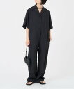 Spick & Span 《予約》ナイロンタフタオールインワン スピックアンドスパン オールインワン・オーバーオール オールインワン・つなぎ ブラック【送料無料...