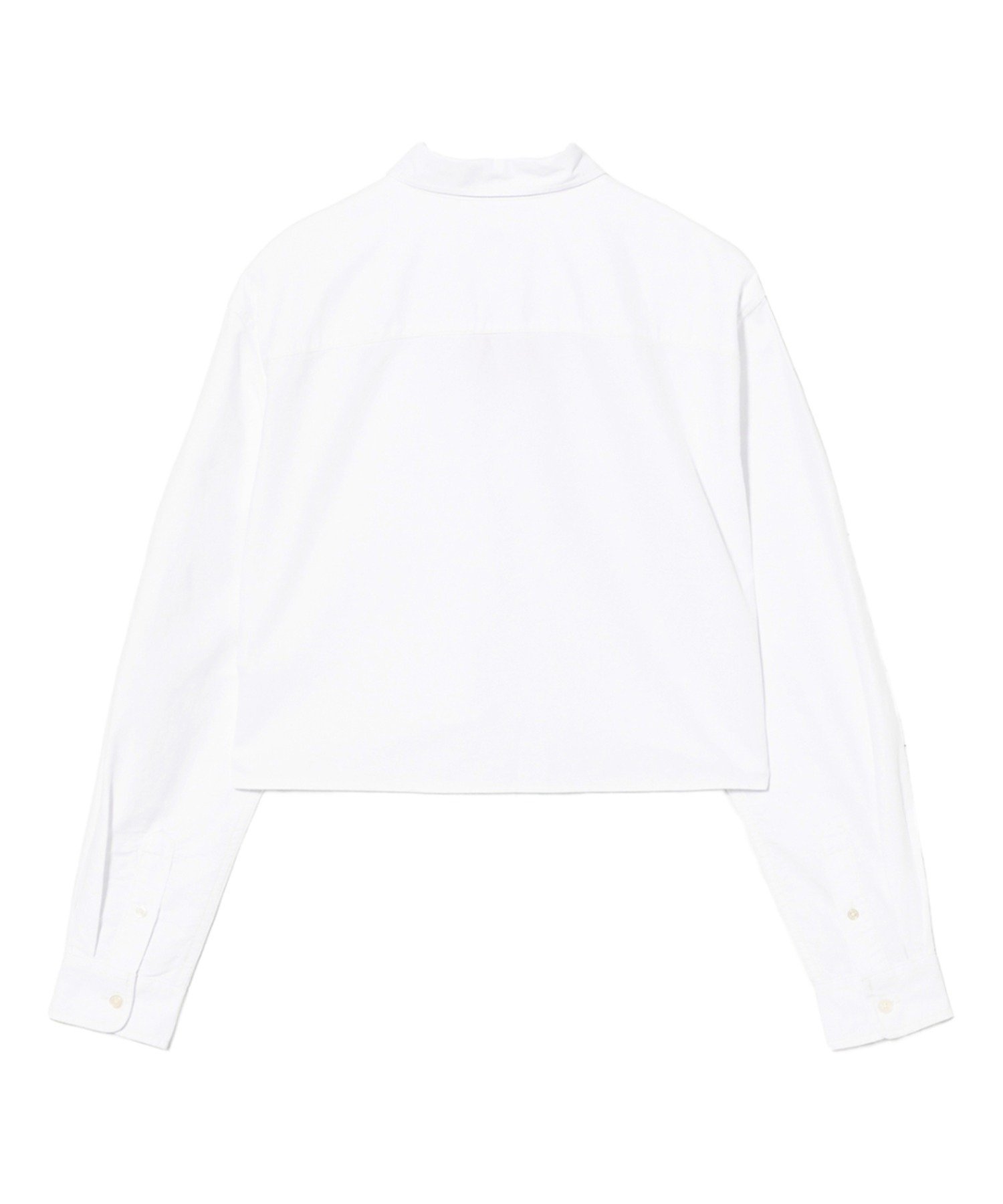 EMBRO BADGE OXFORD CROPPED SHIRT ア ベイシング エイプ トップス シャツ・ブラウス ホワイト