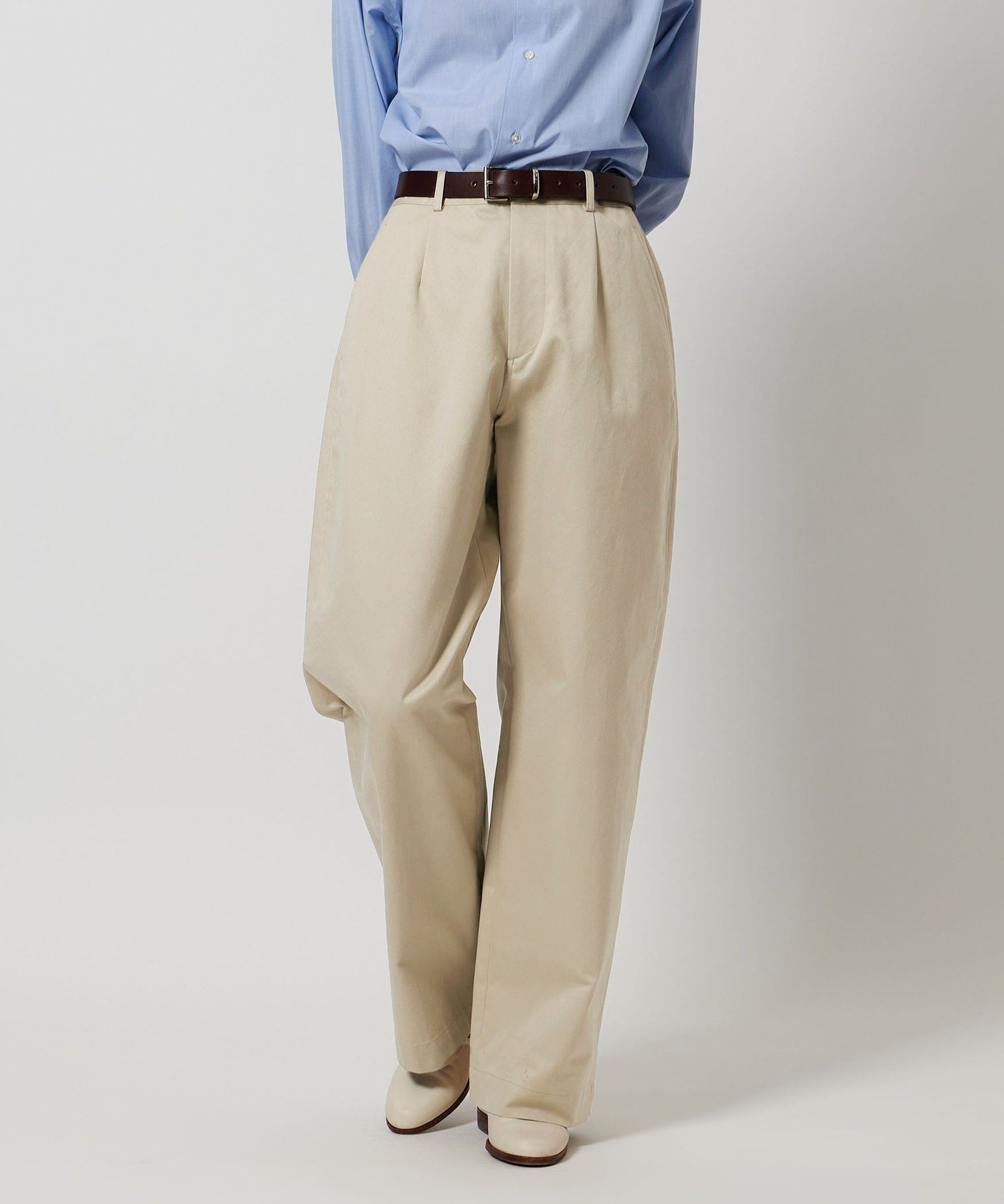 ＜LOEFF＞コットン チノパンツ ユナイテッドアローズ アウトレット パンツ チノパンツ ベージュ