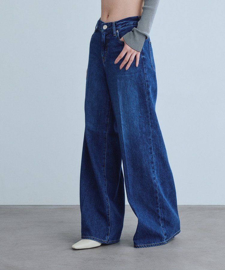 CODE A NEEDBY heritage｜EMILIA コードエー パンツ ジーンズ・デニムパンツ ネイビー
