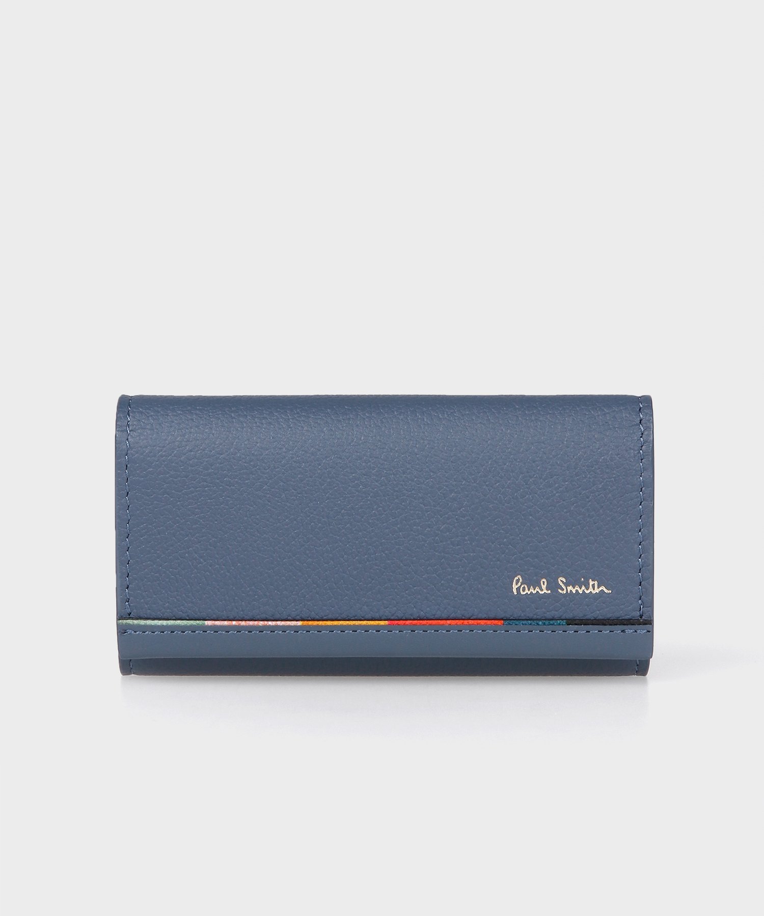 ポールスミス キーケース（メンズ） 【SALE／30%OFF】Paul Smith 【公式】レイヤードストライプ キーケース ポール・スミス　アウトレット 財布・ポーチ・ケース その他の財布・ポーチ・ケース ネイビー ブラウン ブラック【送料無料】