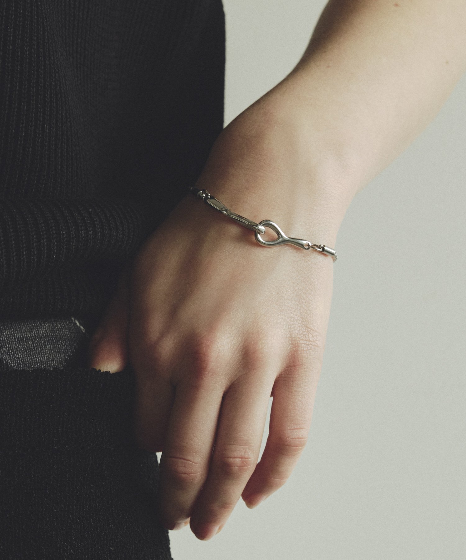 GOLDY フック x ロープ チェーン ステンレス ブレスレット ゴールディ アクセサリー・腕時計 ブレスレ..