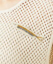 【SALE/50%OFF】Sybilla ビーズ刺繍フィッシュモチーフブローチ シビラ アクセサリー・腕時計 ブローチ・コサージュ・バッジ ホワイト