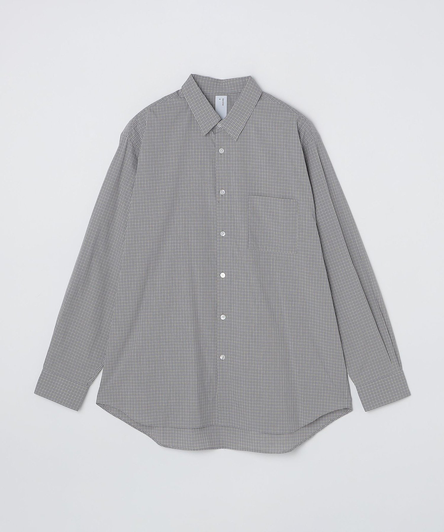 MEN 【City Ambient Products別注】benine9: REG/C SHIRT シップス トップス シャツ・ブラウス グレー ブルー ベージュ