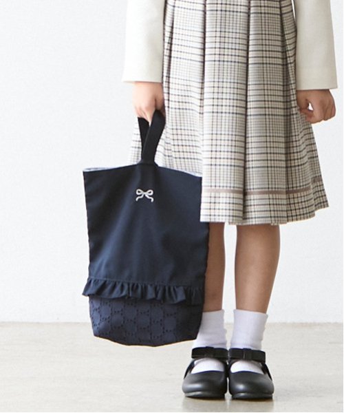 【SALE／10%OFF】petit main フリルシューズバッグ ナルミヤオンライン シューズ・