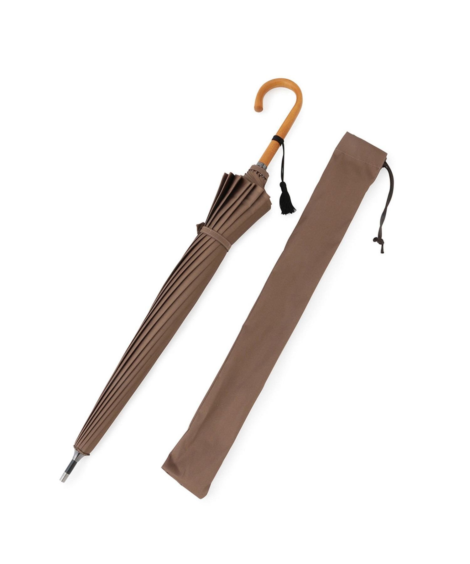 【SALE／30%OFF】ADAM ET ROPE' FEMME UMBRELLA アダムエロペ ファッション雑貨 傘・長傘 ブラウン ブラック【送料無料】