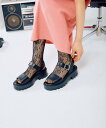【SALE/30%OFF】LEPSIM フェイクレザー厚底サンダル レプシィム シューズ・靴 サンダル ブラック【送料無料】
