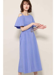 【SALE／60%OFF】ROSE BUD ワンショルダーボリュームワンピース ローズバッド ワンピース ワンピースその他 ブルー ブラック ベージュ【送料無料】