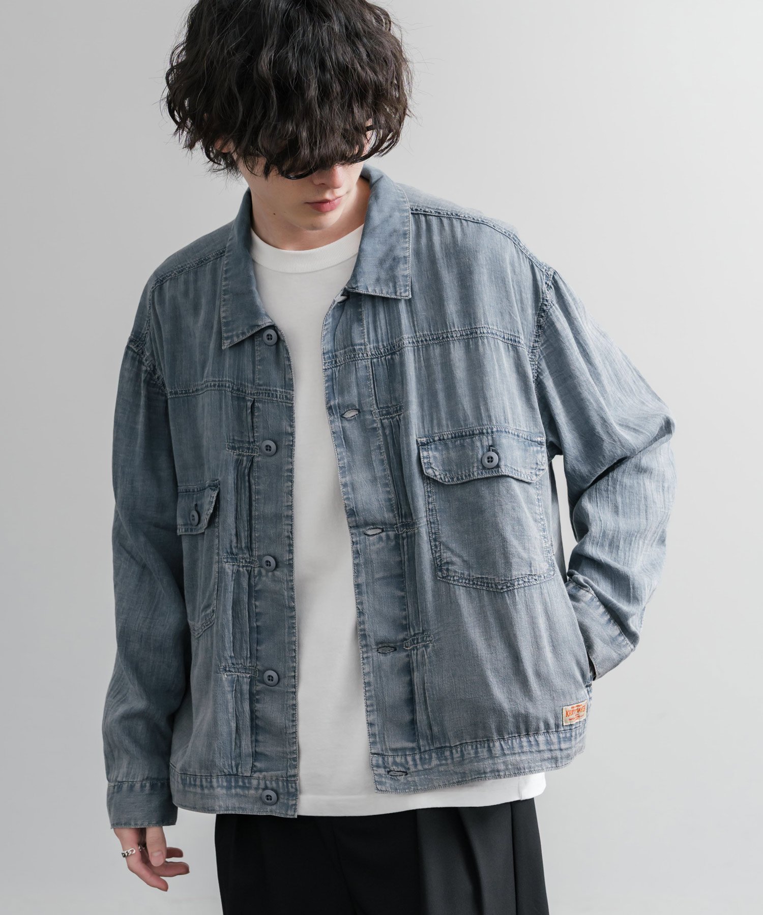 KRIFF MAYER KRIFF MAYER エアーライトデニムジャケット 2545101 ロッキーモンロー ジャケット・アウター デニムジャケット グレー ネイビー