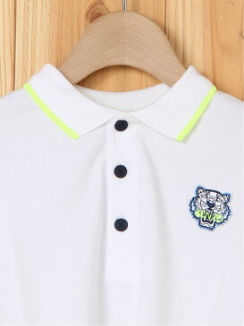 【SALE／30%OFF】KENZO Tiger Crest Polo B ケンゾー カットソー キッズカットソー ホワイト【送料無料】