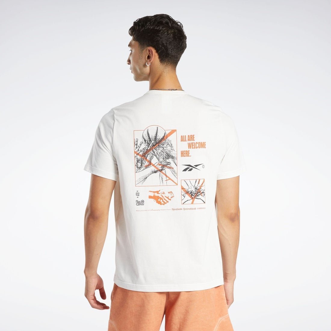 【SALE／60%OFF】Reebok バスケットボール コットン Tシャツ / BB BASKETBALL CT SS TEE リーボック トップス カットソー・Tシャツ ホワイト グレー